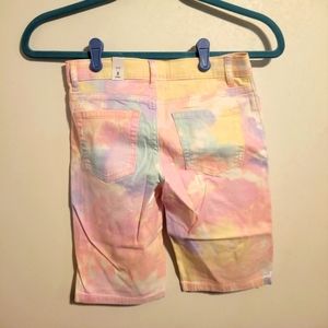 Girls tye dyed shorts